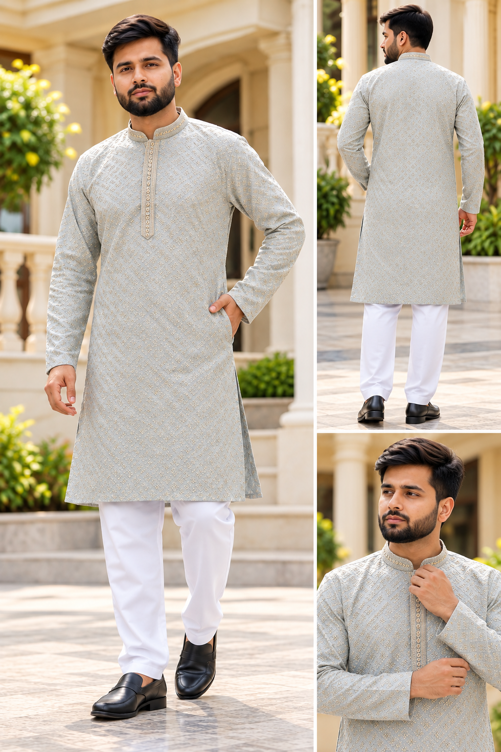 Boutique Finishing Premium Chikan Kari Kurta 42 (XL) | 2 Colors
